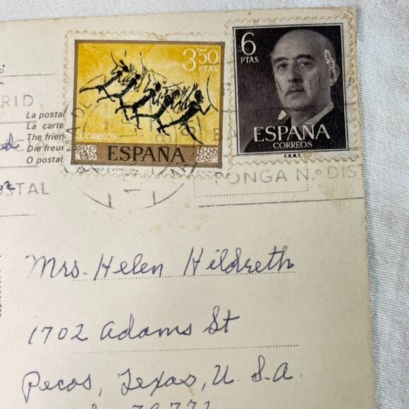 Vintage Postcard Barcelona Spain Mallorga Pollensa u 1967 Topographical - Picture 3 of 3